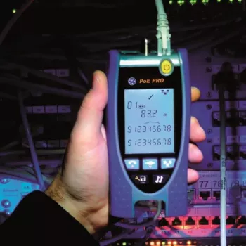 TREND Networks PoE Pro BT tester kabelů a sítí s detekcí PoE++
