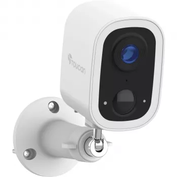 Bezdrátová venkovní kamera Toucan S4 - 1080p Full HD, IP54, nabíjecí baterie, obousměrný zvuk, noční vidění, kompatibilní se Smart Home