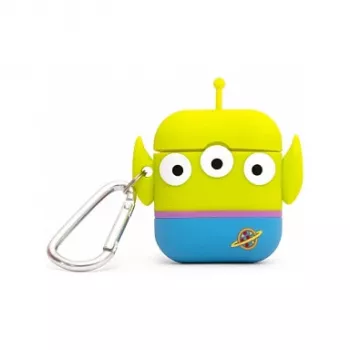 ThumbsUp! PowerSquad 3D silikonové pouzdro AirPods, Alien, modrá/bílá/žlutá