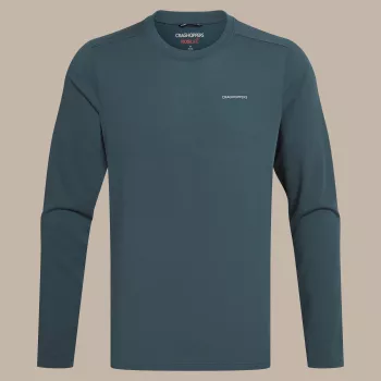 Tričko s dlouhým rukávem Craghoppers NosiLife Abel LS, blue stone, velikost M