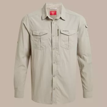 Košile s dlouhým rukávem Craghoppers NosiLife Adventure LS Shirt III, parchment, XL