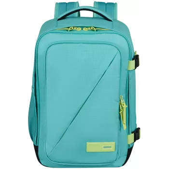American Tourister Take2Cabin S palubní batoh Dusty Turquoise/Lime