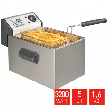Fritéza FRITEL Profi 5L 3200W šedá