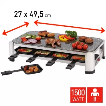 Raclette FRITEL SG 2180 nerez/chrom černá
