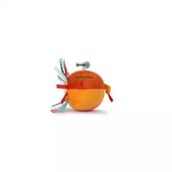Senzorický míček s rolničkou a výstupky Lilliputiens Jack the Lion 6m+