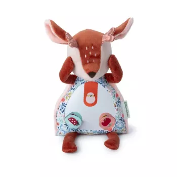 Aktivitní hračka se zrcátkem Peek-a-boo Lilliputiens Stella the Fawn 6m+