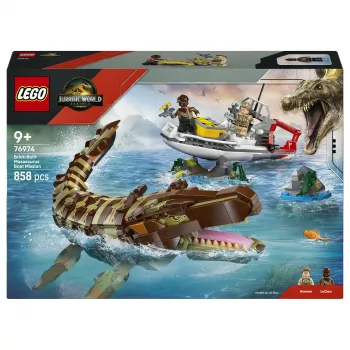 LEGO Jurassic World 76974 Mise na lodi a Mosasaurus model