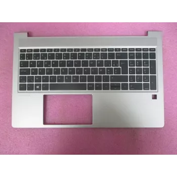 HP kryt horní s klávesnicí CP NoSD belgická (M78508-A41) - Natural Silver