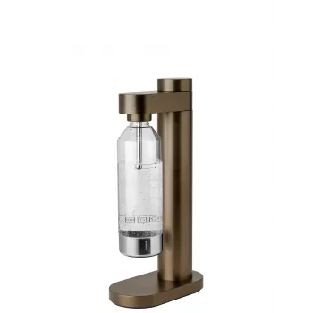 Stelton Brus Carbonator Dark Brown Metallic výrobník sycené vody
