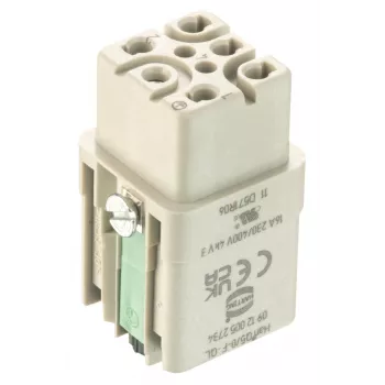 Zásuvka Harting Han Q 5+PE Quick Lock 1,5 mm²