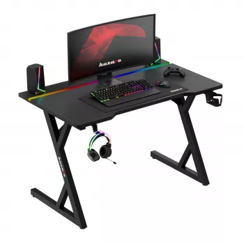 Huzaro Hero 2.4 RGB černý herní stůl