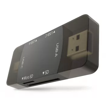 Newell OTG 4-in-1 USB 3.0 hub černý