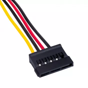 Akyga AK-CA-17 Molex to SATA Power Adapter Cable, 15 cm