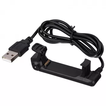 Akyga AK-SW-19 USB nabíjecí kabel s klipem pro Garmin Forerunner 220, 1 m, černý