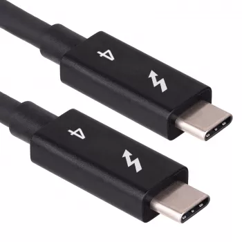 Kabel Akyga AK-USB-33 USB-C na USB-C Thunderbolt, 40 Gbit/s, 100 W, 0,5 m, černý