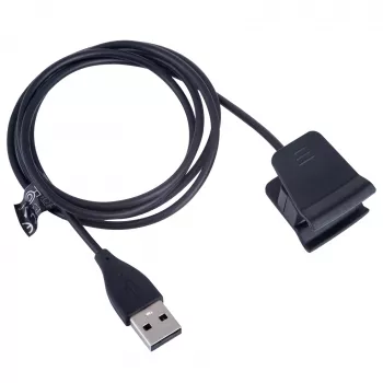 Akyga AK-SW-35 nabíjecí kabel pro Fitbit Alta HR, USB-A, 1 m, černý