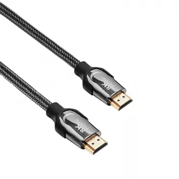 Akyga AK-HD-15S HDMI 2.1 kabel, stíněný měděný, opletený, 48 Gb/s, 8K@60Hz / 4K@120Hz, 1,5 m