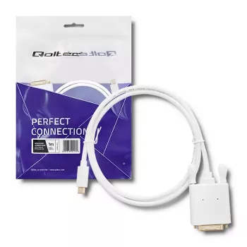 Kabel Qoltec USB 3.1 Type-C samec na DVI-D samec 1 m 4K 30Hz černý