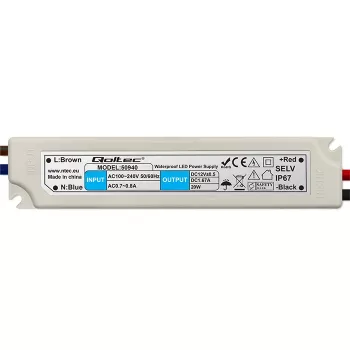 QOLTEC LED spínaný napájecí zdroj IP67 20W 12V 1,6A vodotěsný