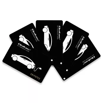 Qoltec RFID bezkontaktní karty pro nabíjecí stanici EV - 5 ks | hotel, parkování