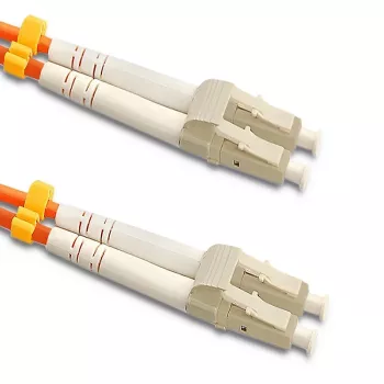 Qoltec optický patch kabel LC/UPC na LC/UPC multimode OM2 duplex 20m