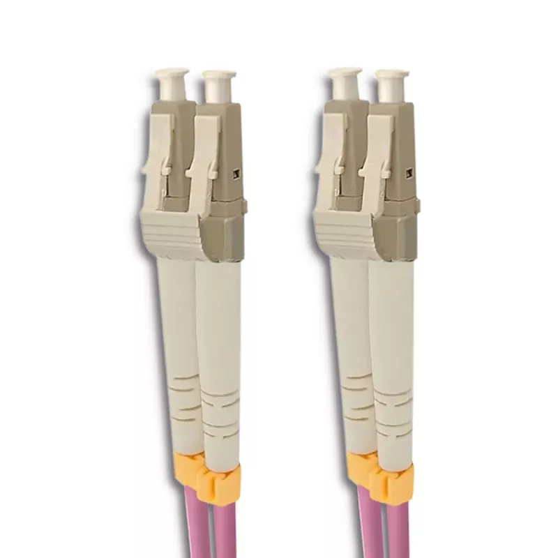 Qoltec optický patch kabel LC/UPC na LC/UPC multimode OM4 duplex 10m