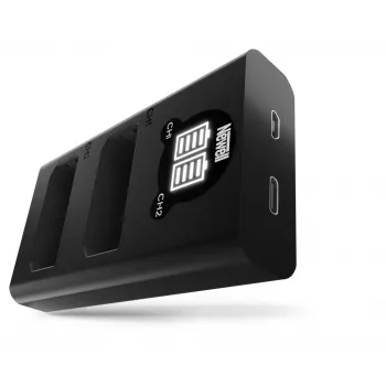 Newell dvoukanálová USB-C nabíječka DL-USB-C pro baterie Canon LP-E10