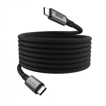 Magnetický kabel Newell USB-C na USB-C 3.2 Gen 2, 1 m, grafitový