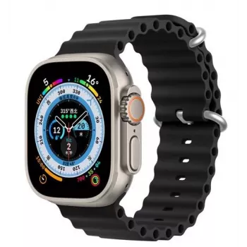 Dux Ducis silikonový řemínek pro Apple Watch 8/7/6/5/4/3/2/SE (38/40/41mm) - černý