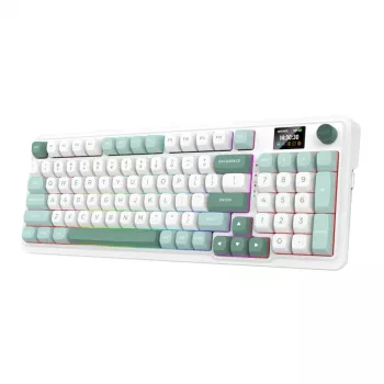 Redragon Galatin Pro K719WG-RGB-PRO Tri-Mode Bezdrátová mechanická herní klávesnice (98 kláves, Hot-Swappable, RGB, černá)