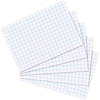 Herlitz kartotéční lístky A7, čtverečkované 5 mm, 170 g/m², bílé, 100 ks (10621431)