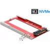 Převodník DeLOCK U.2 na M.3 / NF1 – adaptér PCIe 4.0 NVMe, SFF-8639 na SFF-8611/8612