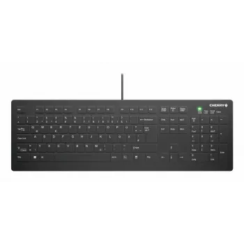 Kabelová USB klávesnice CHERRY Contour Design Active Key AK-C8112 plná velikost nůžkový spínač QWERTY černá
