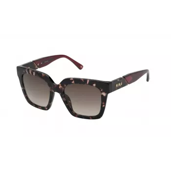 Sluneční brýle Nina Ricci SNR3185201GQ dámské černý acetátový rám se šedými gradientovými skly 52 mm