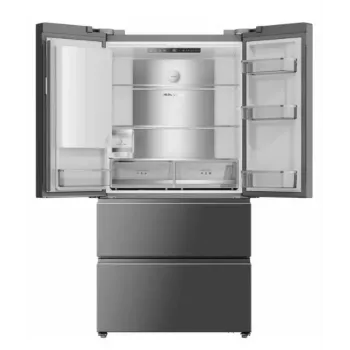 Francouzská chladnička s mrazničkou DREAME DRF560WMXEEUP, 561 L, Platinum Inox, Wi-Fi, No Frost