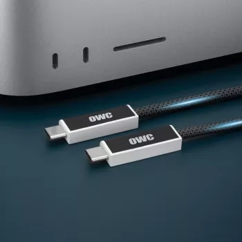 Aktivní optický kabel OWC USB4 USB-C 3 m (10 ft) – 40 Gbps, 100 W, černý