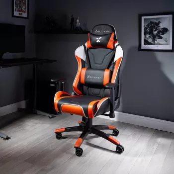 Herní židle X Rocker Agility eSports - černá/oranžová