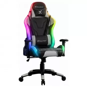 Herní židle XROCKER, černá, s Neo Motion RGB LED osvětlením a komfortním polstrováním