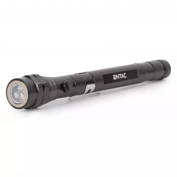 LED svítilna ENTAC EFL-1W-FLEX-ALU 1W s teleskopickým krkem, hliník, černá
