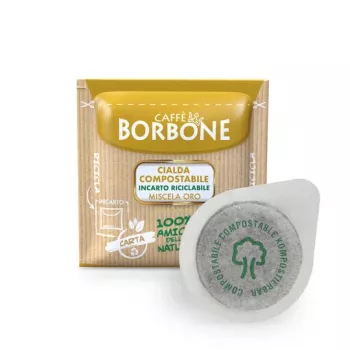 Caffè Borbone Miscela Oro 44mm ESE systémové kávové kapsle 100 ks 7,2g každá