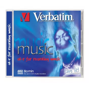 Verbatim CD-R Audio 80 Min Music 10 Pack Jewel