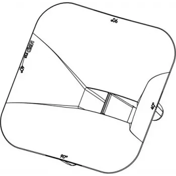NEXO PNU-P12FLG9040-BK – adaptér disperze zvukovodu pro reproduktorový systém P12 (90° x 40°), černý