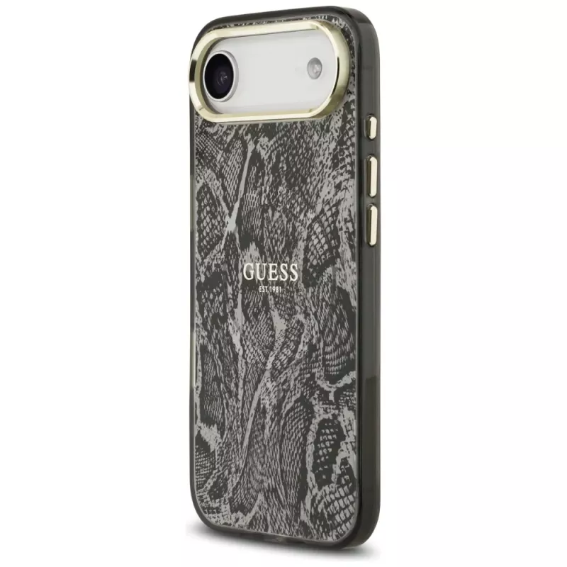 Guess Python Pattern MagSafe pouzdro pro iPhone Air - černé
