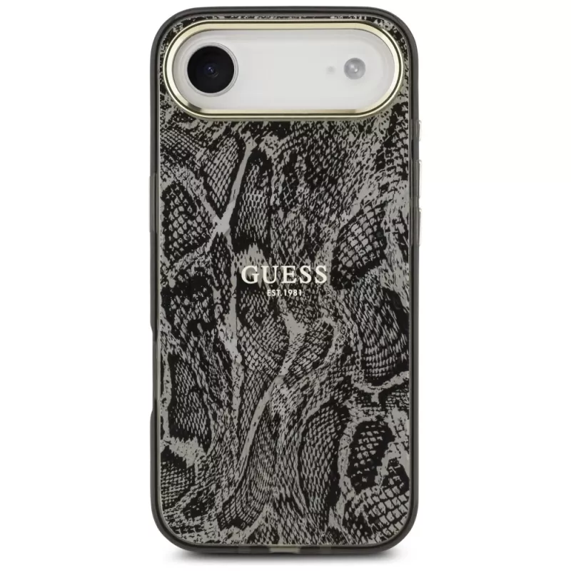 Guess Python Pattern MagSafe pouzdro pro iPhone Air - černé