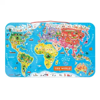 Janod Magnetické puzzle Světová mapa