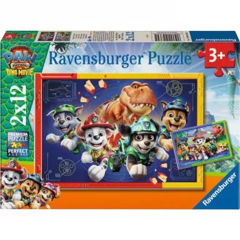 Ravensburger Dětské puzzle Paw Patrol 3 Dino Movie (2x 12 dílů)