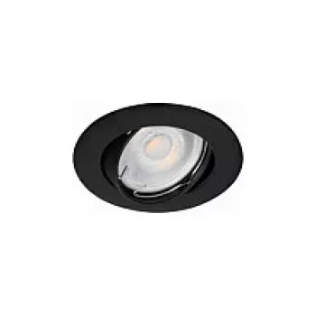 LED zapuštěný reflektor SYNERGY21 Phos otočný kulatý černý CCT přepínatelný 7W 550lm