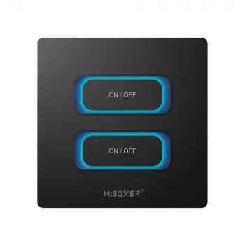 MIBOXER ESW2B 2-gang Smart Switch LED dálkový ovladač s WiFi a 2,4GHz pohybovým senzorem a stmívačem