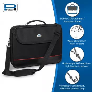 PEDEA TRENDLINE pouzdro na notebook 17,3 inch + sada s myší