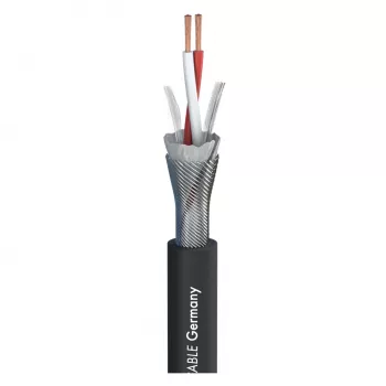 Sommer Cable SC-Primus Microphone Cable, 2 x 0.50 mm², PVC Ø 6.7 mm, Black, Sold by the Metre (200-0151)